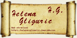 Helena Gligurić vizit kartica